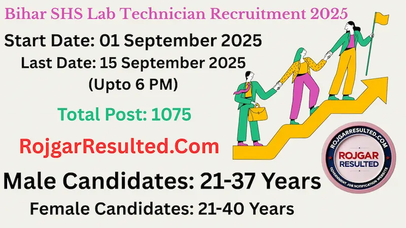 Bihar SHS Lab Technician Recruitment 2025