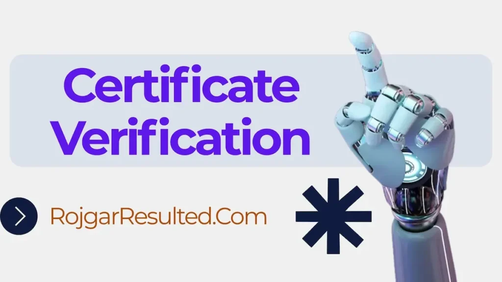 Certificate Verification