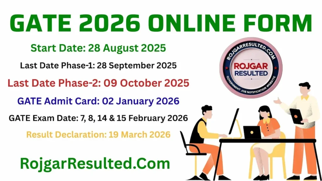 GATE 2026 Online Form 