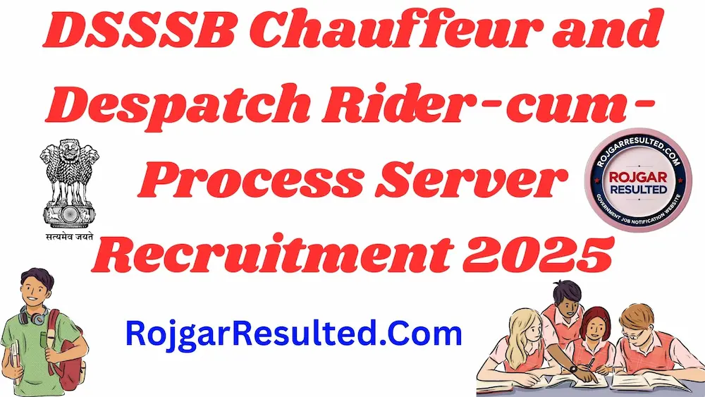 DSSSB Chauffeur and Despatch Rider-cum-Process Server