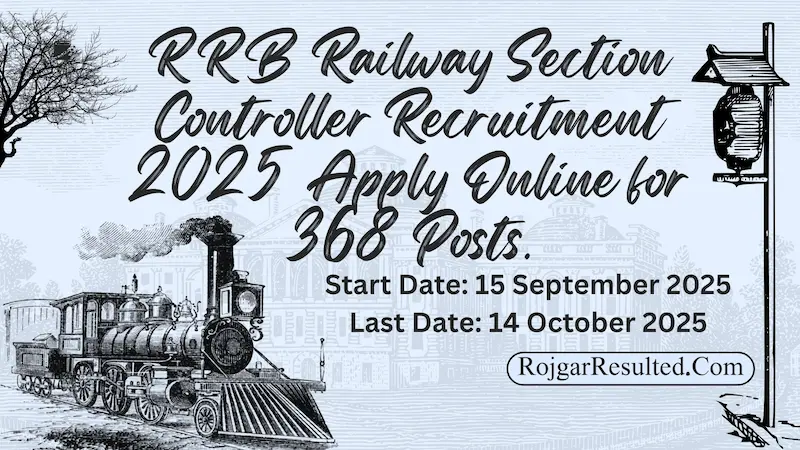 RRB Railway Section Controller Recruitment 2025