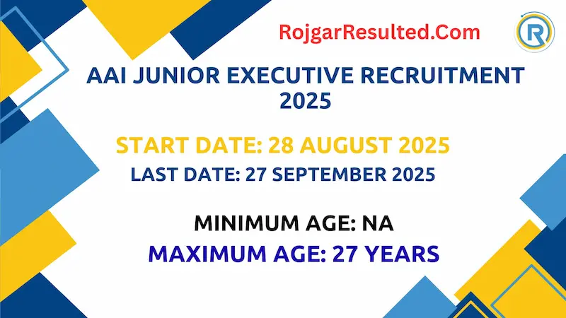 AAI Junior Executive Recruitment 2025 Apply Online through GATE