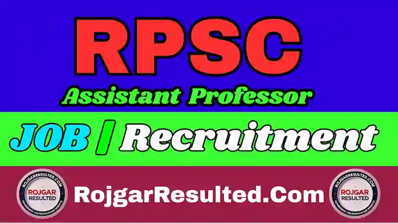 RPSC Assistant Professor