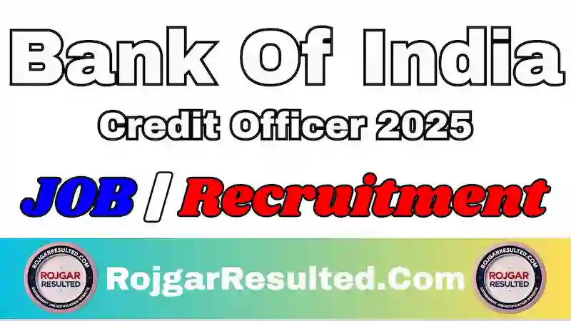 Bank Of India Credit Officer