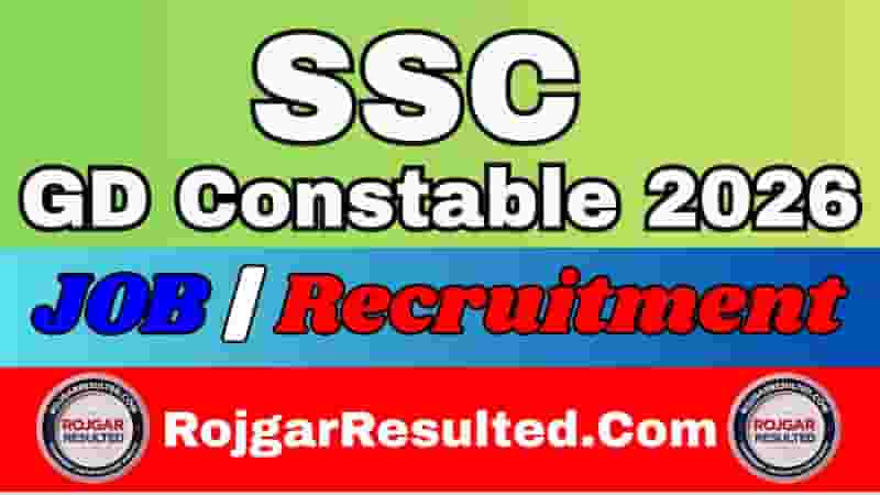 SSC GD Constable Recruitment 2026